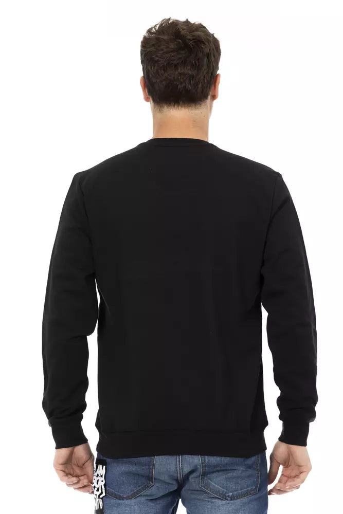 Automobili Lamborghini Maglione da uomo in cotone nero