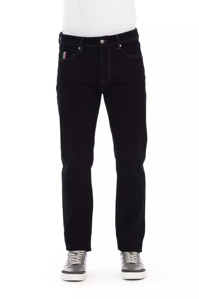 Baldinini Trend Blue Cotton Regular Men Jeans