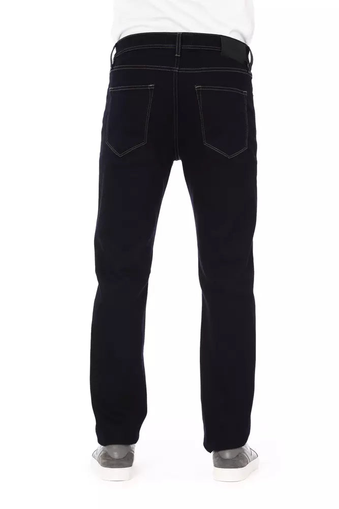 Baldinini Trend Blue Cotton Regular Men Jeans