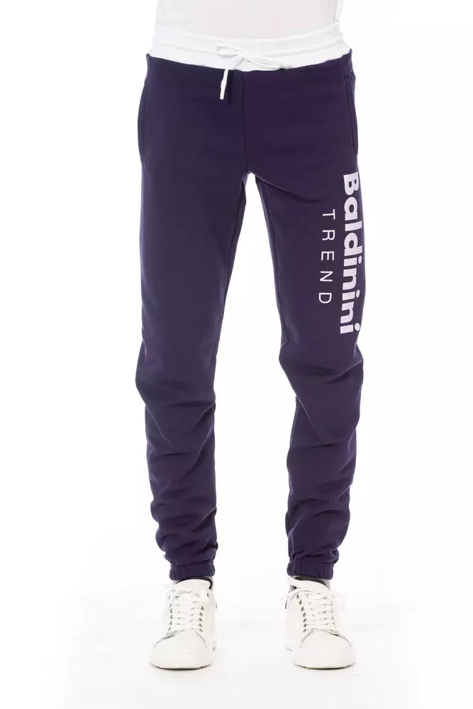 Baldinini Trend Purple Cotton Men Pant