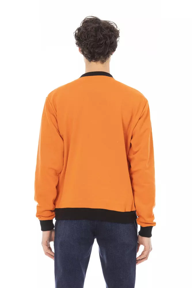 Baldinini Trend Orange Cotton Men's Hoodie