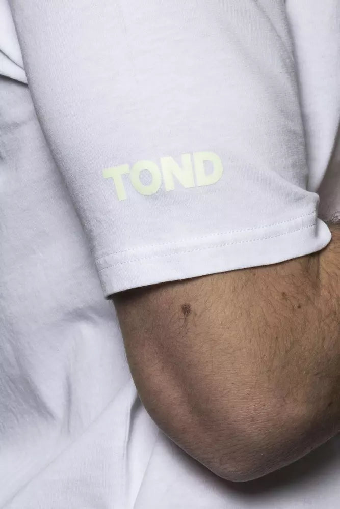 Maglietta da uomo in cotone bianco Tond