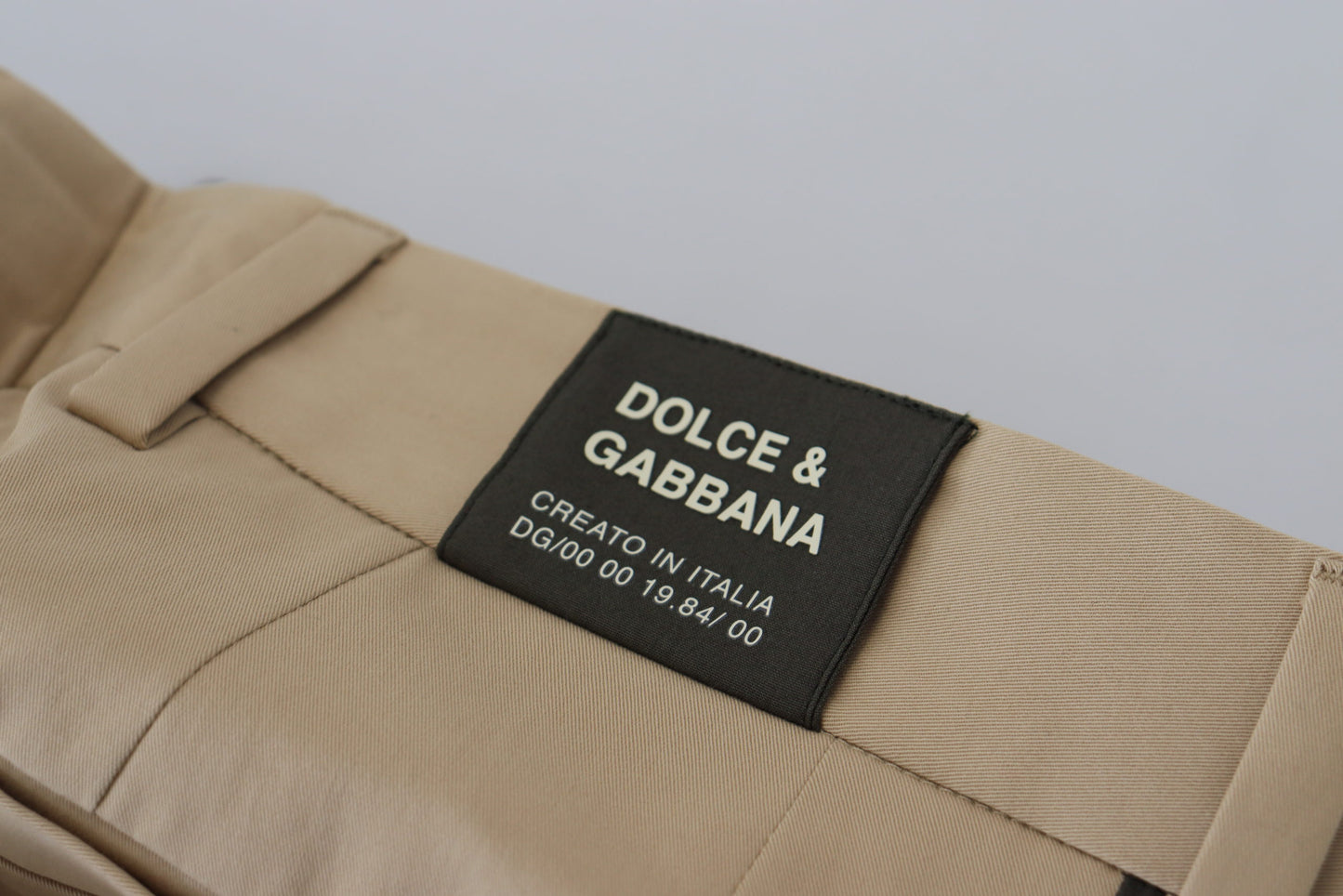 Dolce & Gabbana Элегантные двухцветные хлопковые брюки стрейч