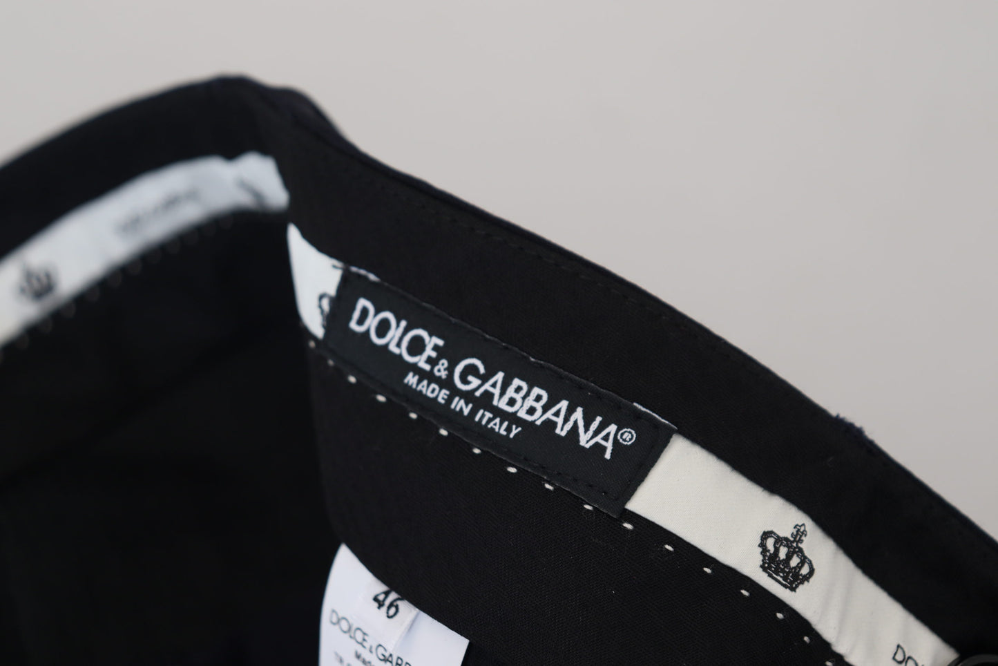 Dolce & Gabbana Элегантные черные брюки из смесовой шерсти