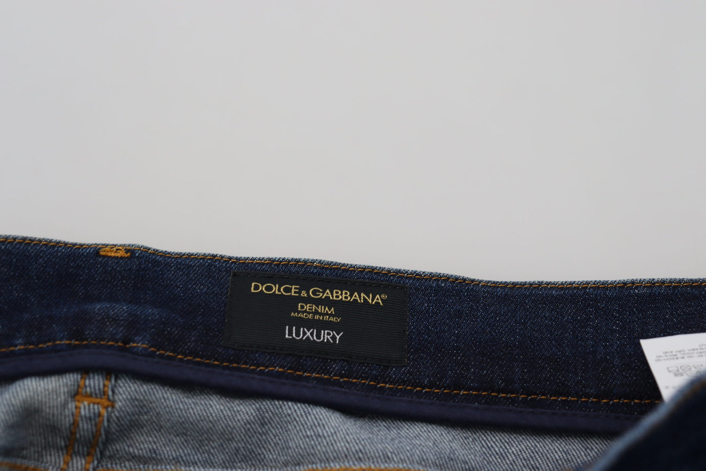 Dolce & Gabbana Элегантные синие брюки из потертого денима