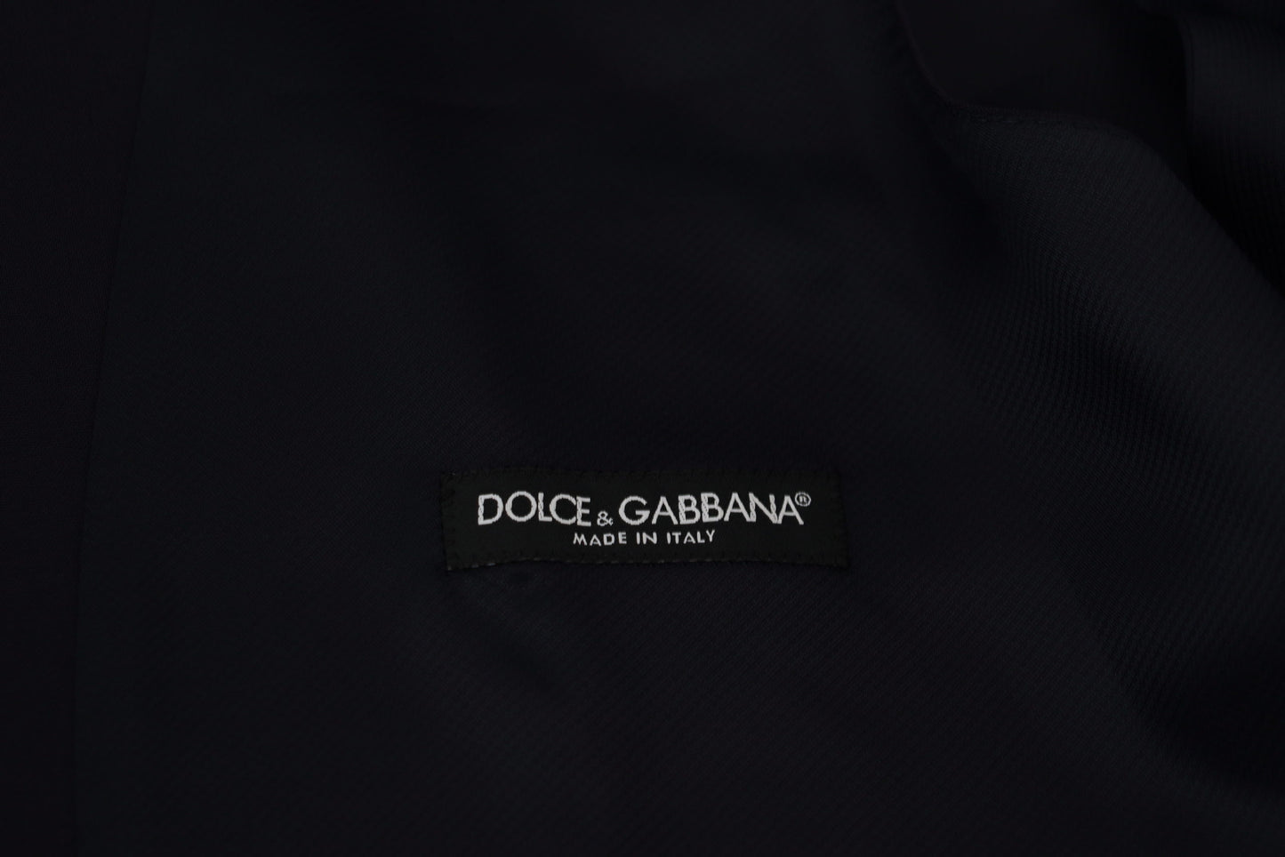 Dolce & Gabbana Gilet elegante abito formale blu scuro