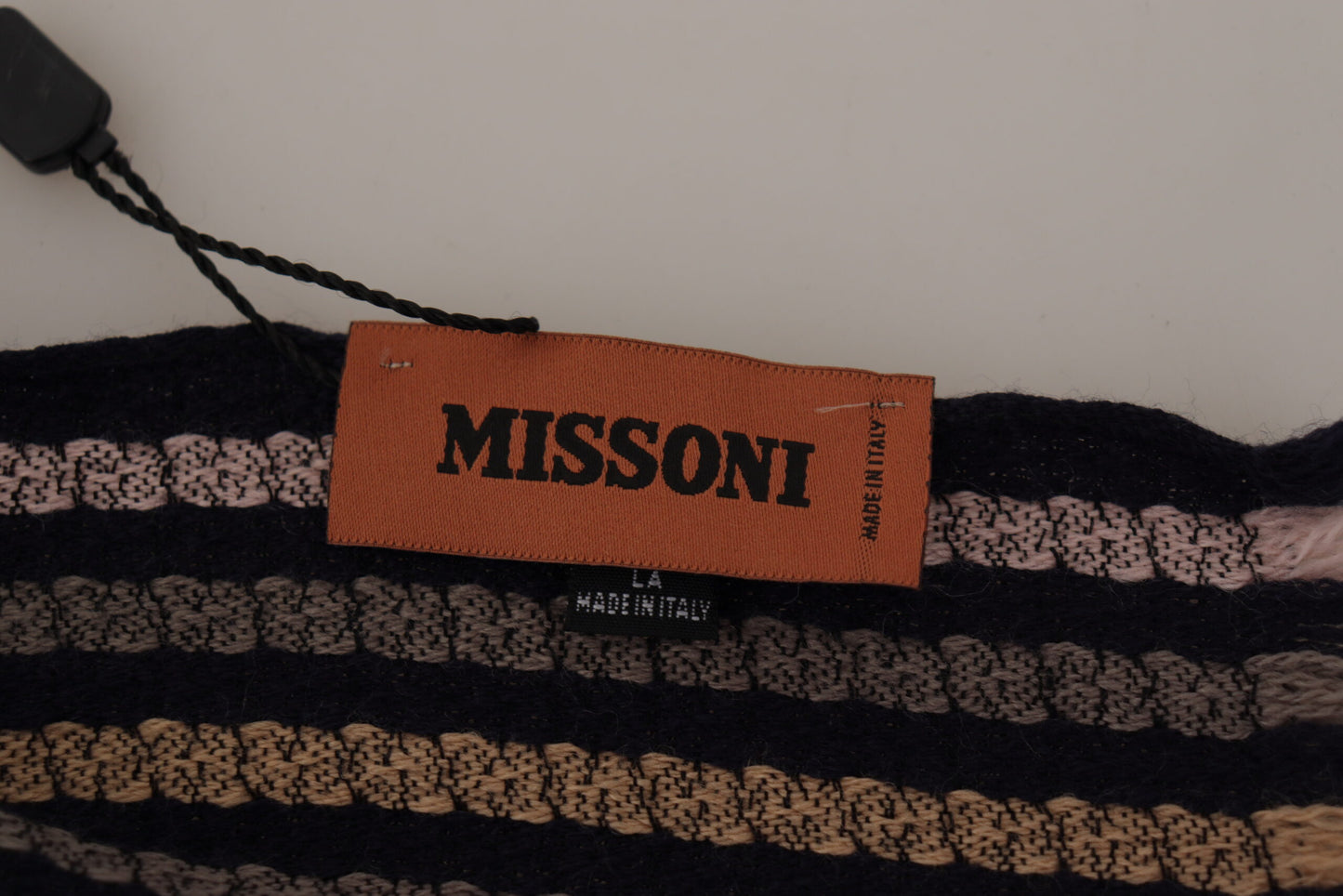Мужской шарф Missoni Authentic разноцветный шерстяной