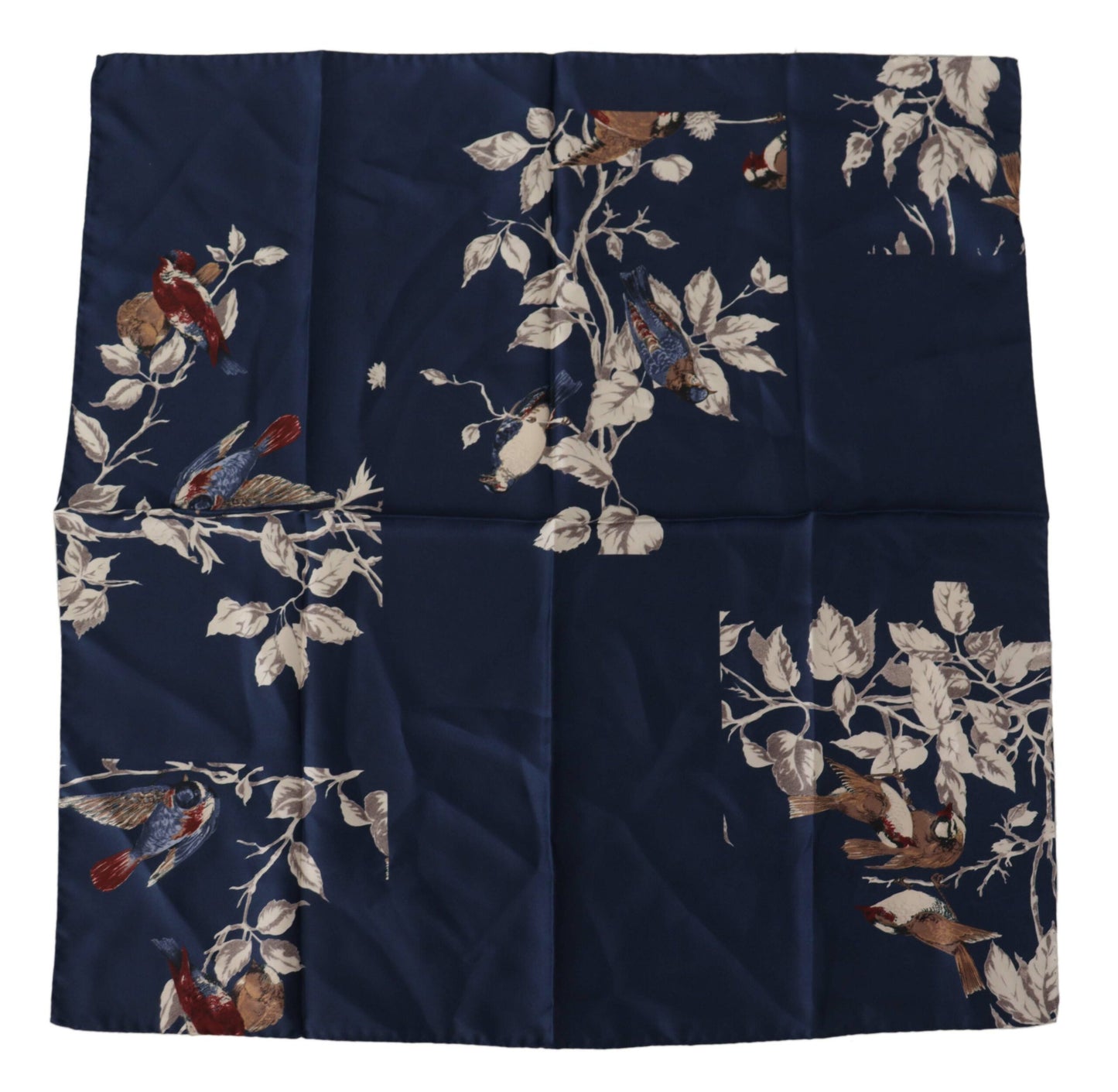 Dolce & Gabbana Elegante Sciarpa Quadrata in Seta da Uomo