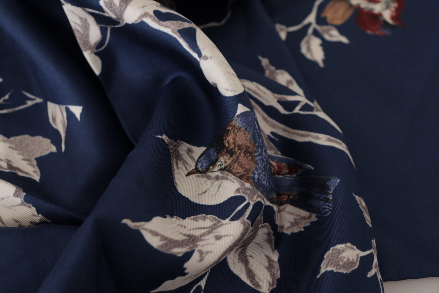 Dolce & Gabbana Elegante Sciarpa Quadrata in Seta da Uomo