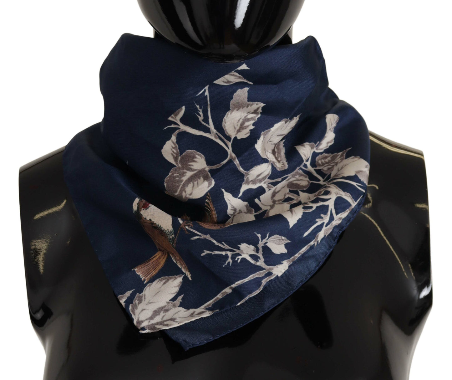 Dolce & Gabbana Elegante Sciarpa Quadrata in Seta da Uomo