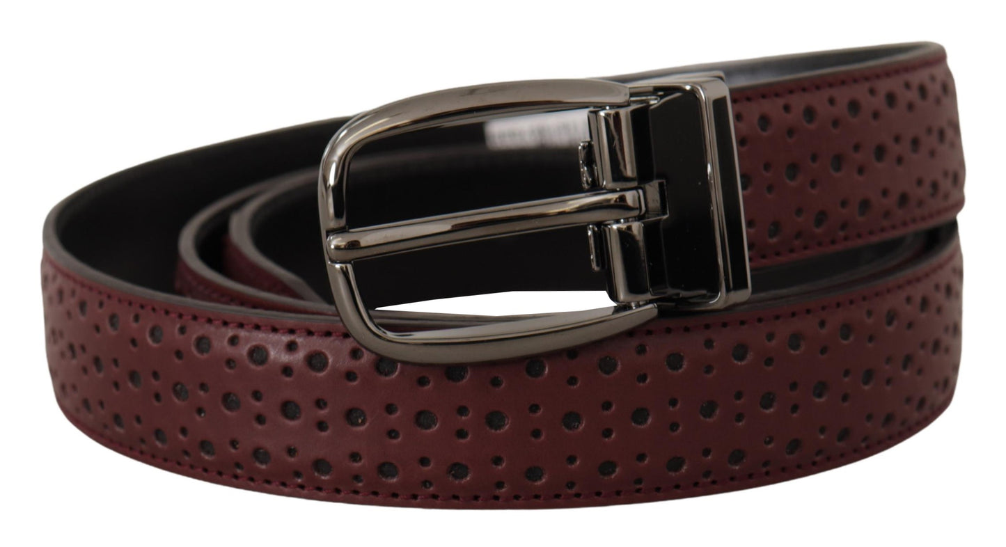 Dolce & Gabbana Cintura Elegante in Pelle con Fibbia in Metallo