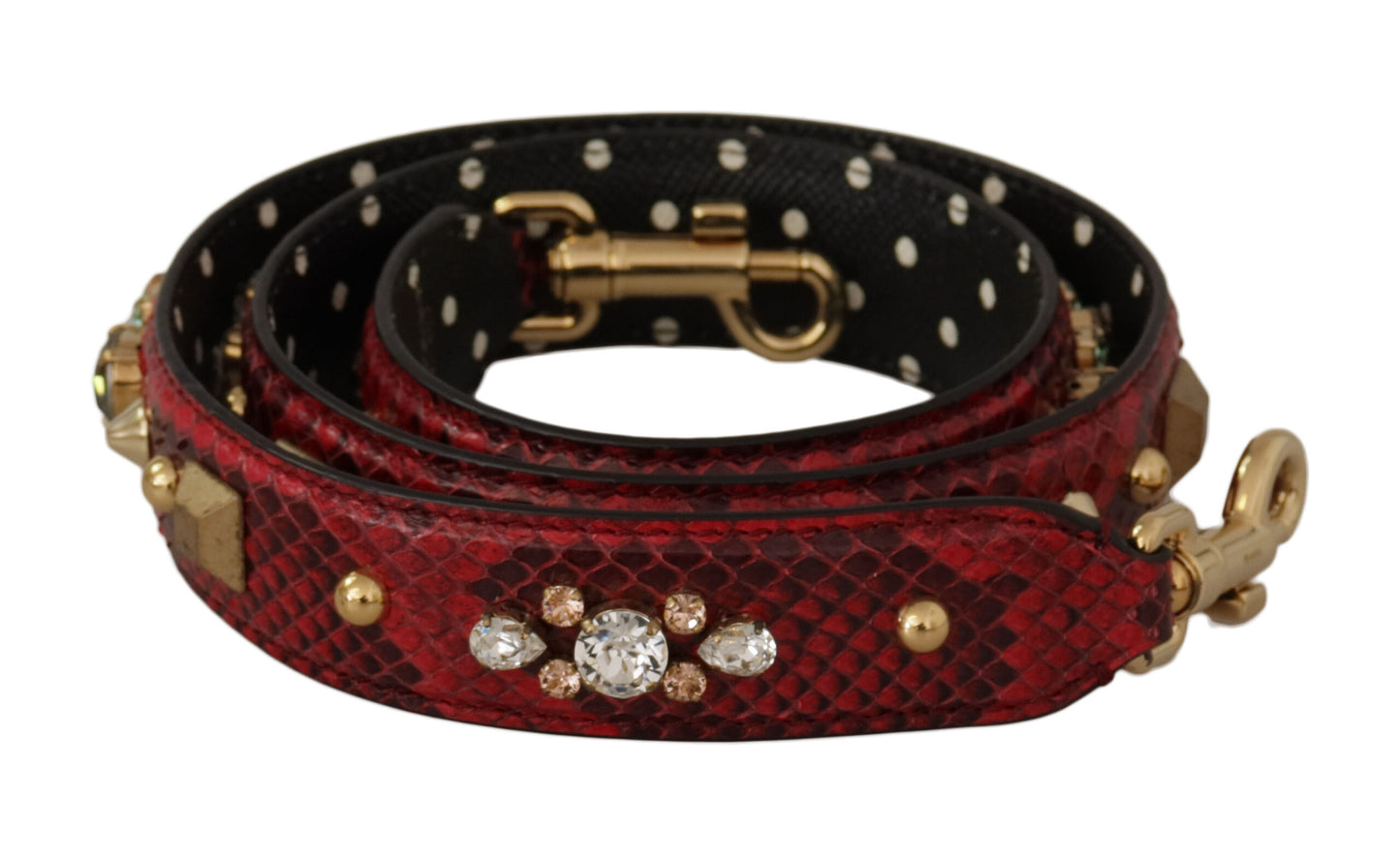 Dolce & Gabbana Красный ремень для сумки из кожи питона