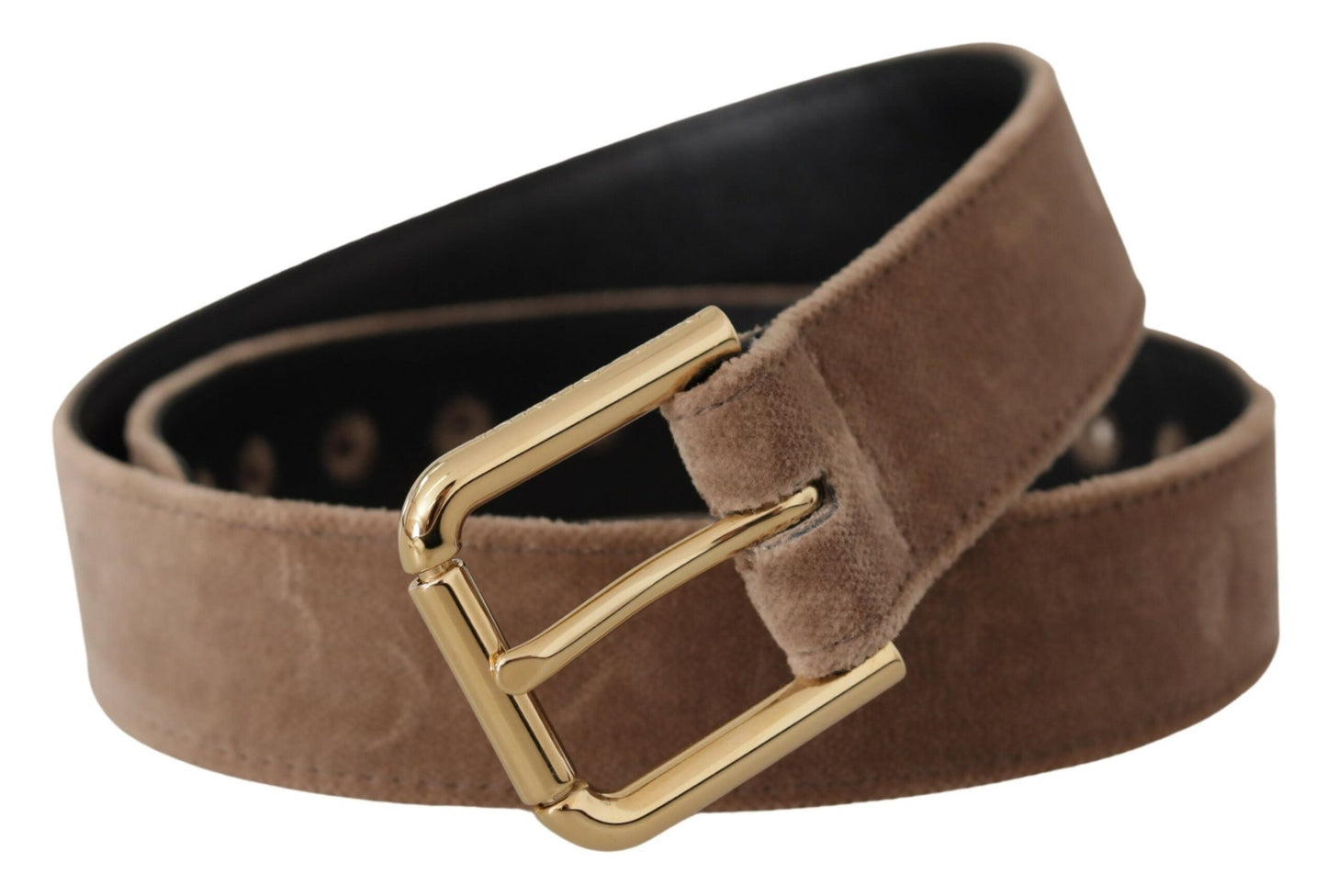 Dolce & Gabbana Elegante cintura con fibbia in velluto con logo