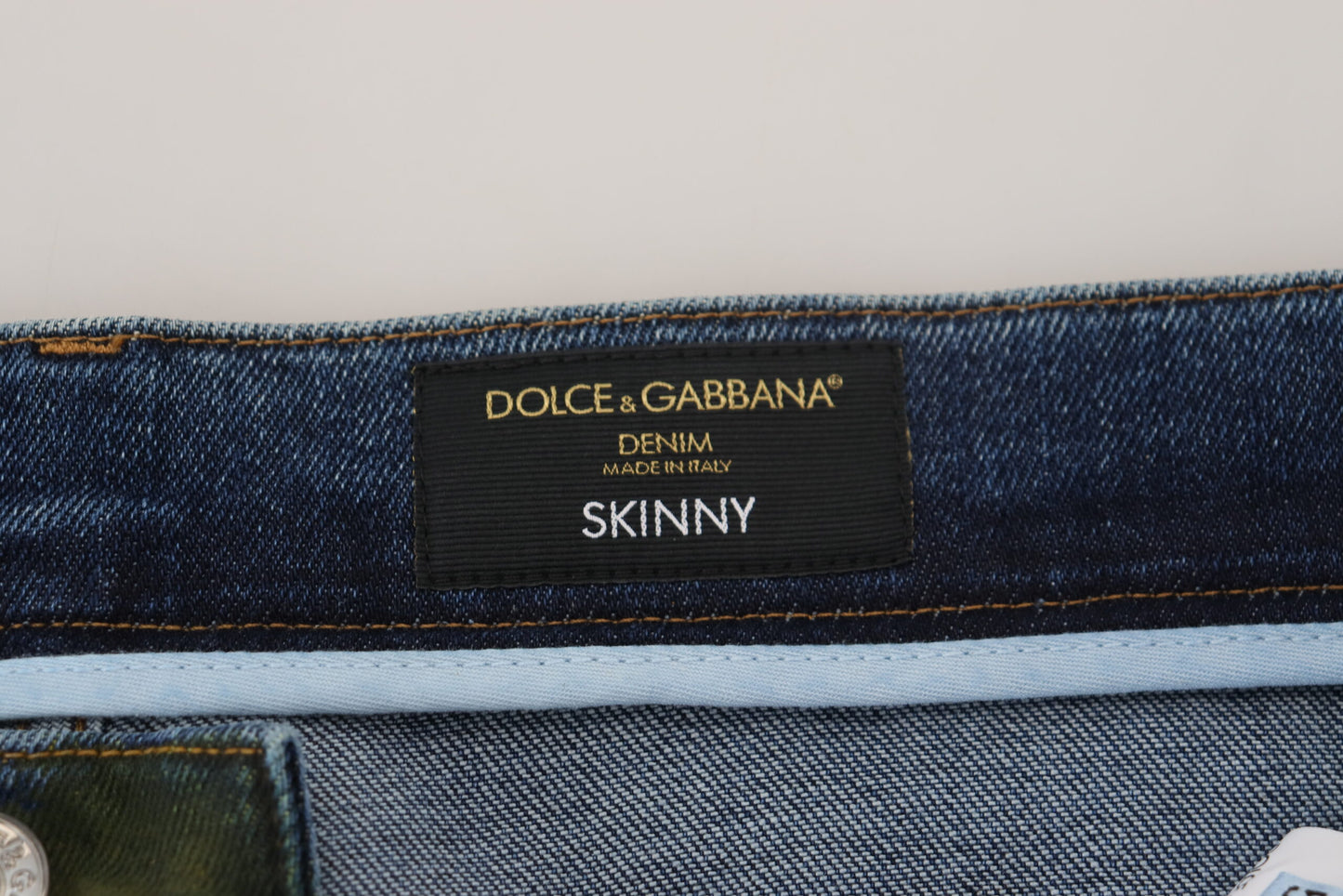 Джинсы узкого кроя Dolce & Gabbana Chic зеленого цвета