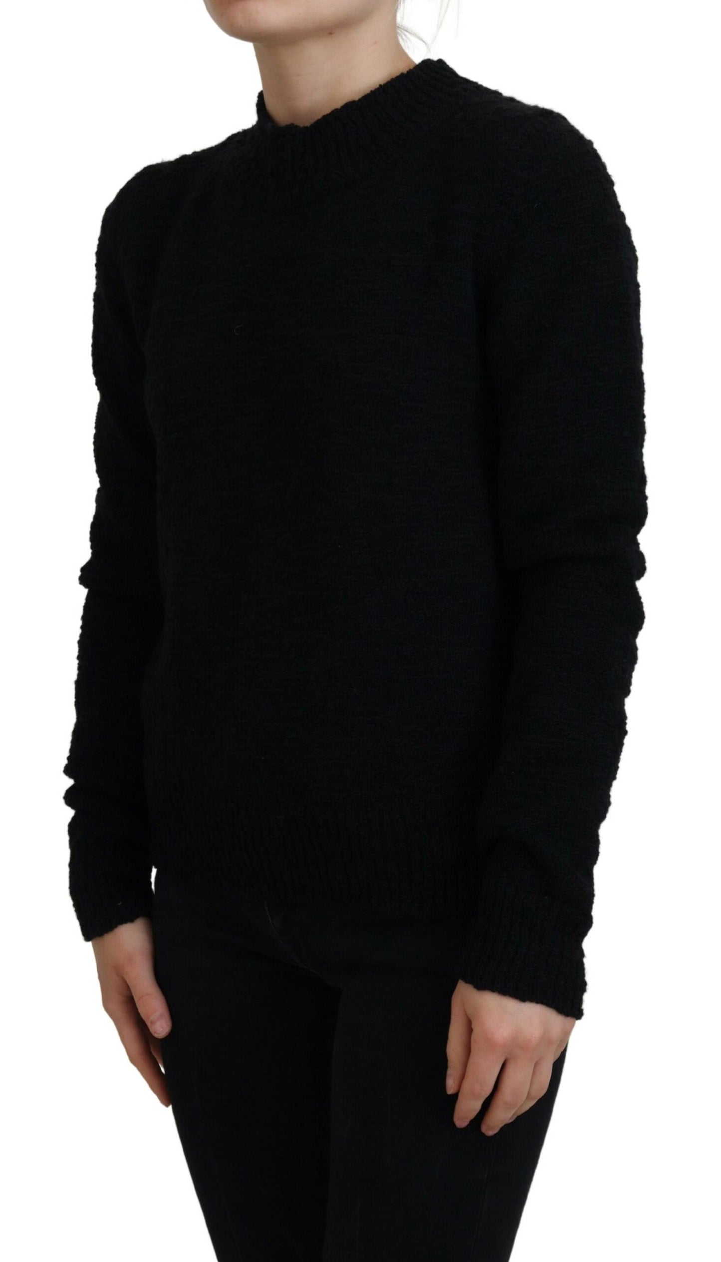 Dolce & Gabbana Maglione Pullover Elegante in Lana Vergine
