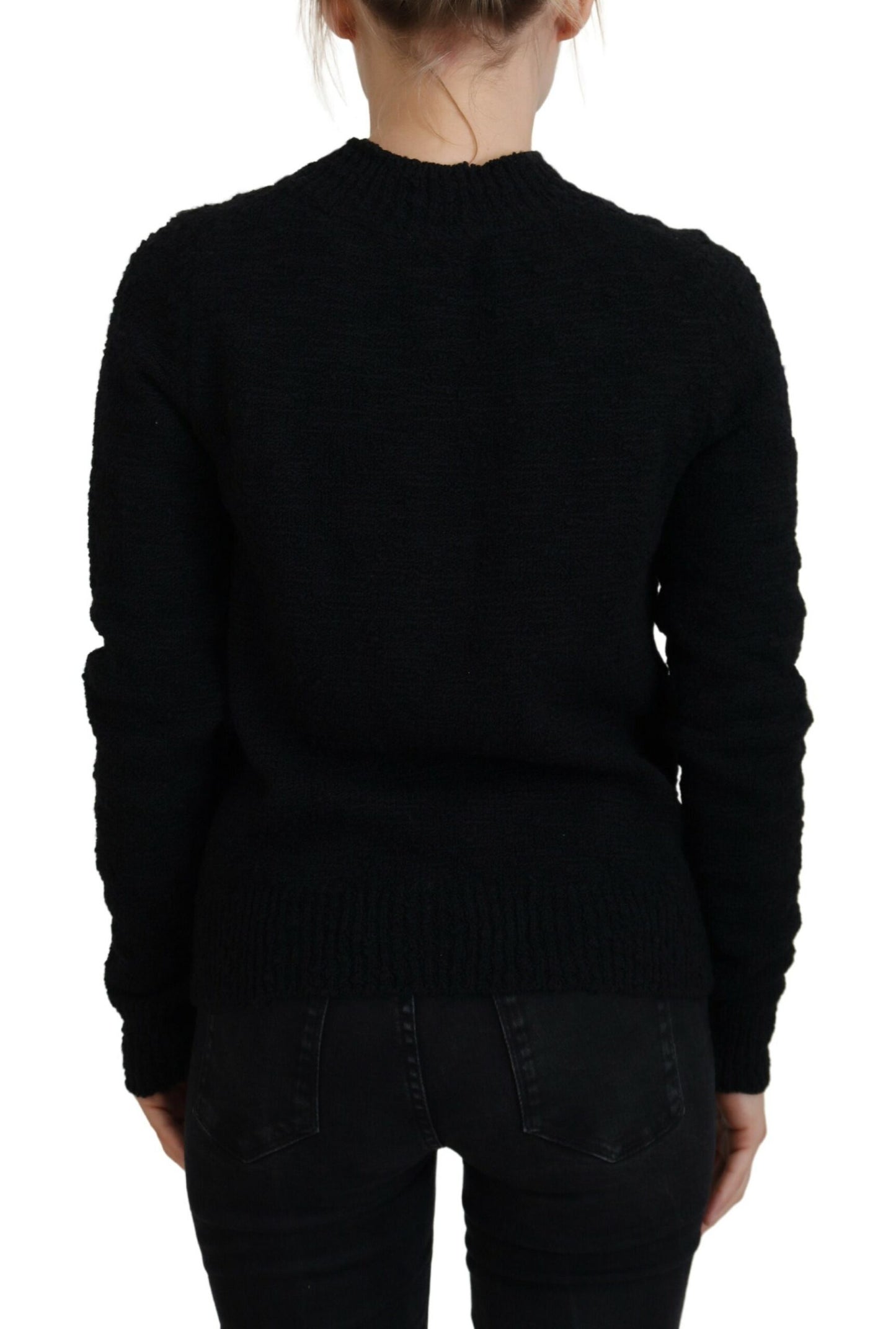 Dolce & Gabbana Maglione Pullover Elegante in Lana Vergine