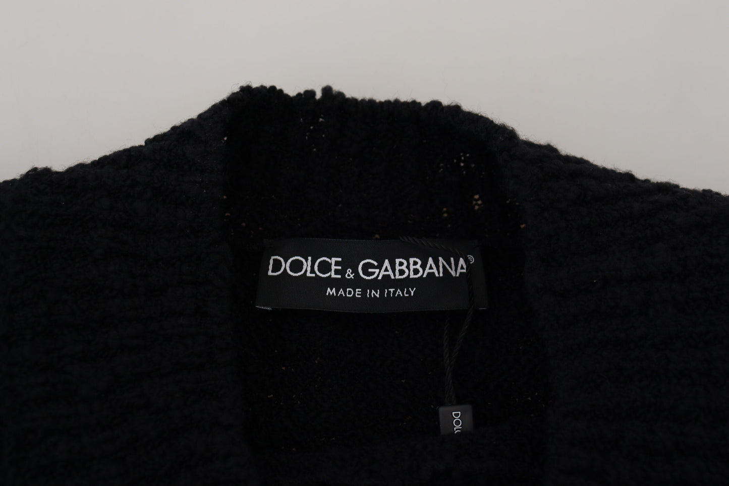 Dolce & Gabbana Maglione Pullover Elegante in Lana Vergine