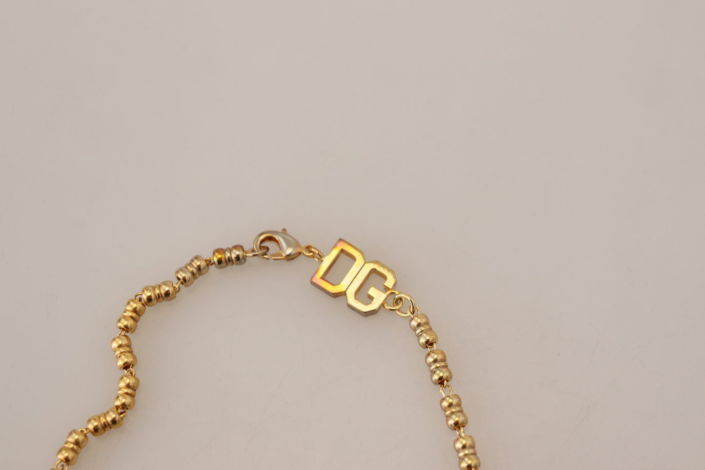 Dolce & Gabbana Elegante collana a catena con ciondolo in oro