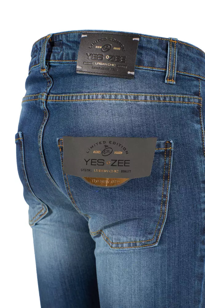 Sì Zee Jeans slim fit in cotone blu da uomo