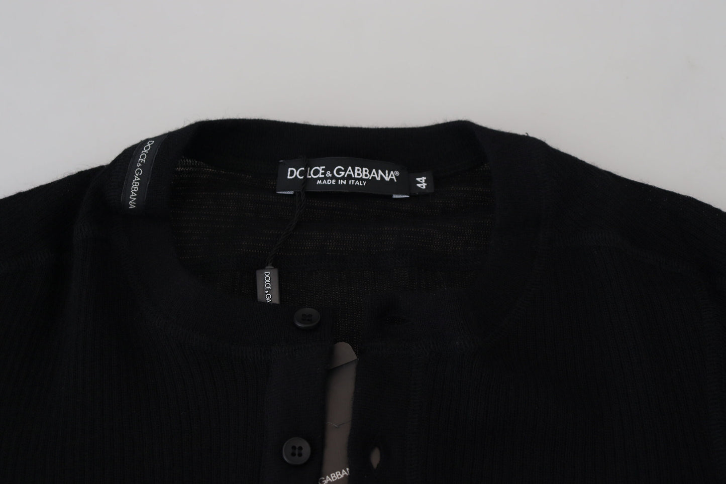 Dolce & Gabbana Elegante maglione pullover in cashmere nero