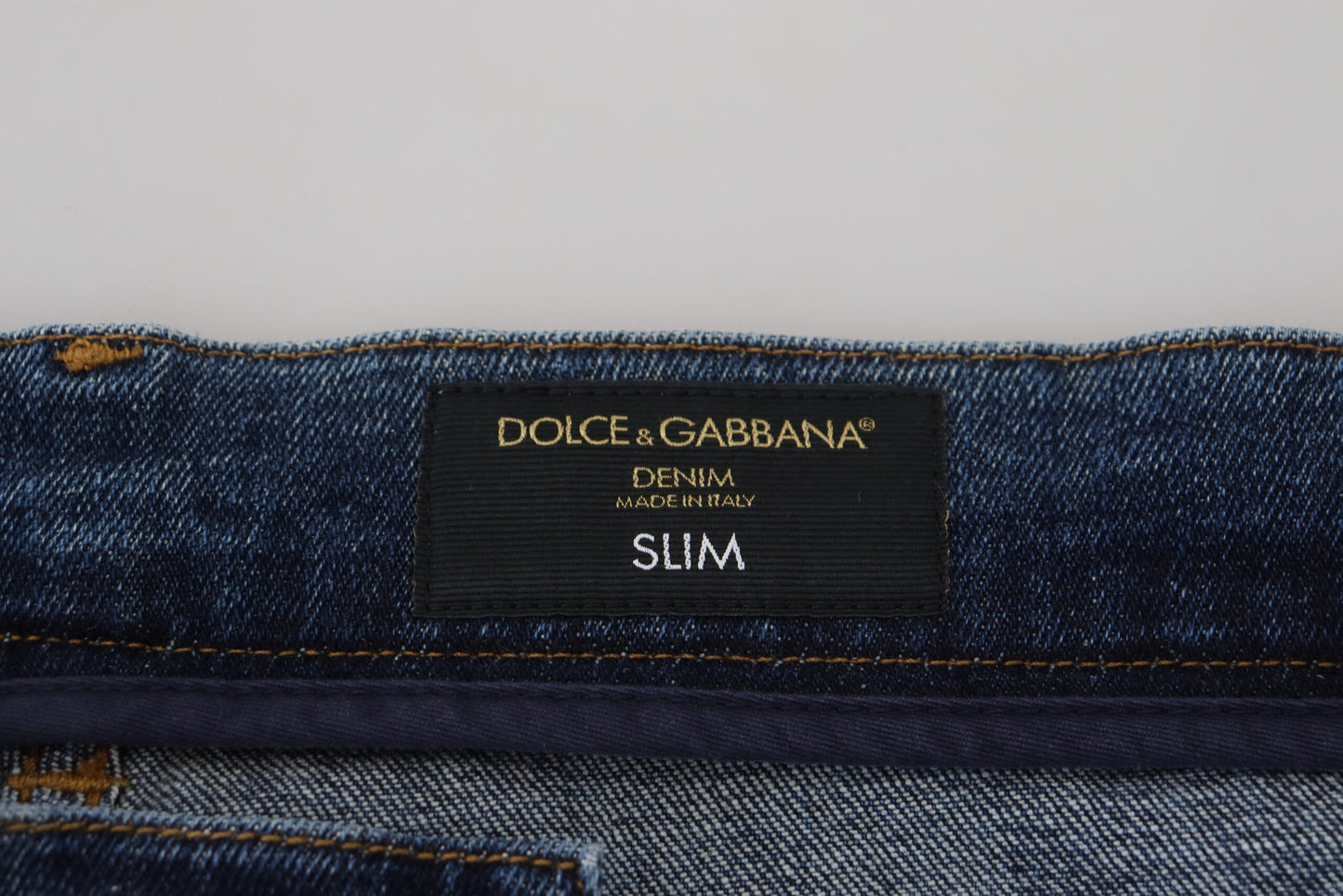 Элегантные синие джинсы скинни Dolce & Gabbana