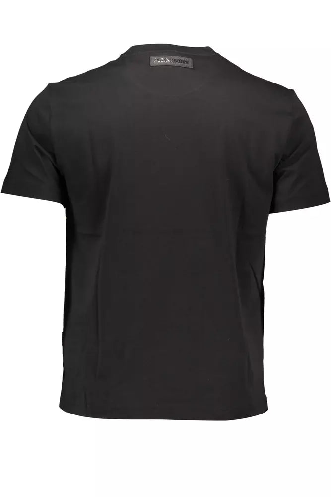 T-shirt da uomo in cotone nero Plein Sport