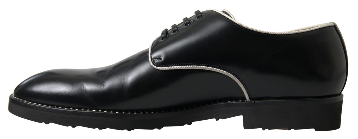 Dolce & Gabbana Eleganti scarpe formali da uomo in bianco e nero