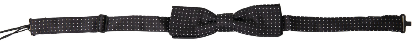 Dolce & Gabbana Elegante Papillon Nero In Seta