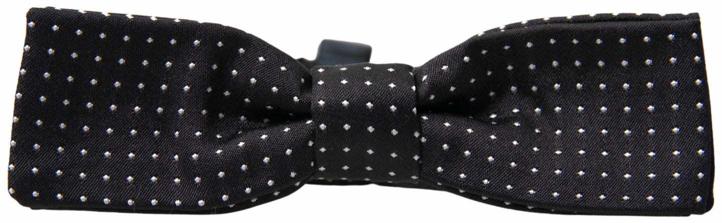 Dolce & Gabbana Elegante Papillon Nero In Seta