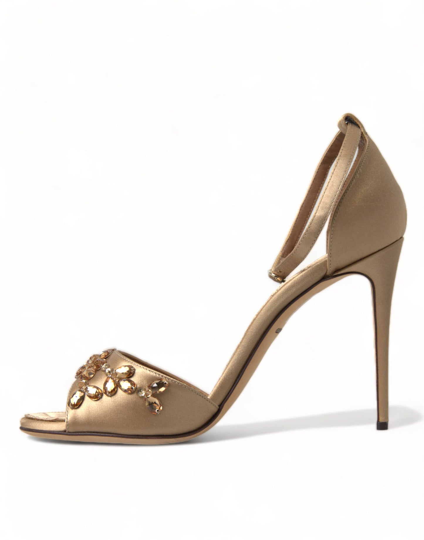 Dolce & Gabbana Sandali con tacco impreziositi da cristalli