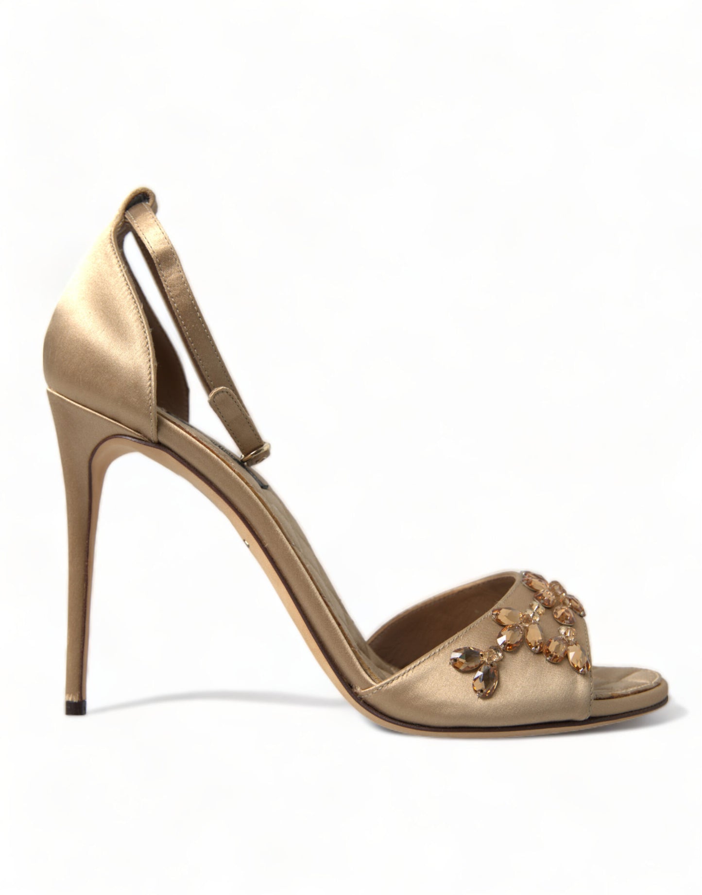 Dolce & Gabbana Sandali con tacco impreziositi da cristalli