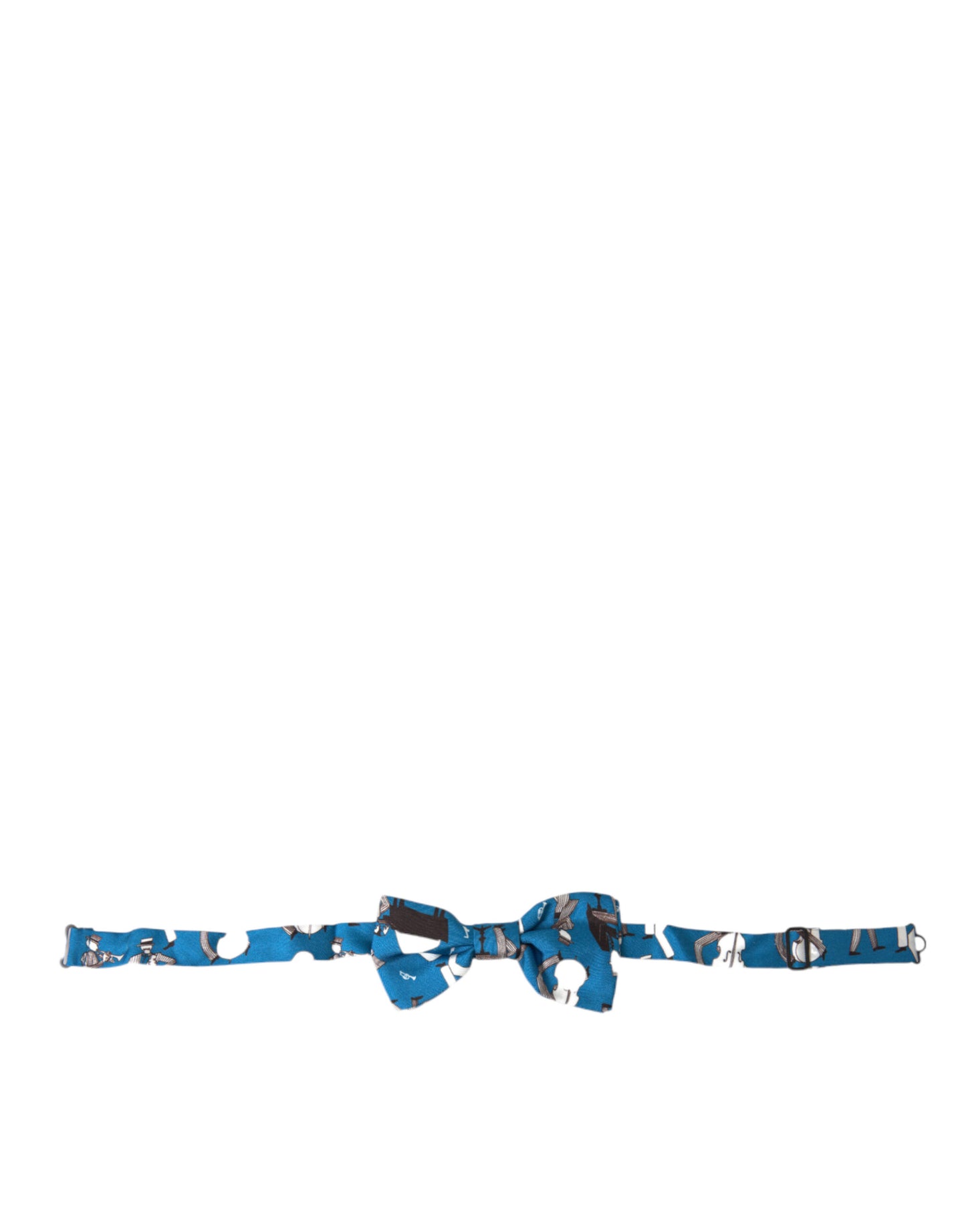 Dolce & Gabbana Elegante papillon Jazz Club in seta blu