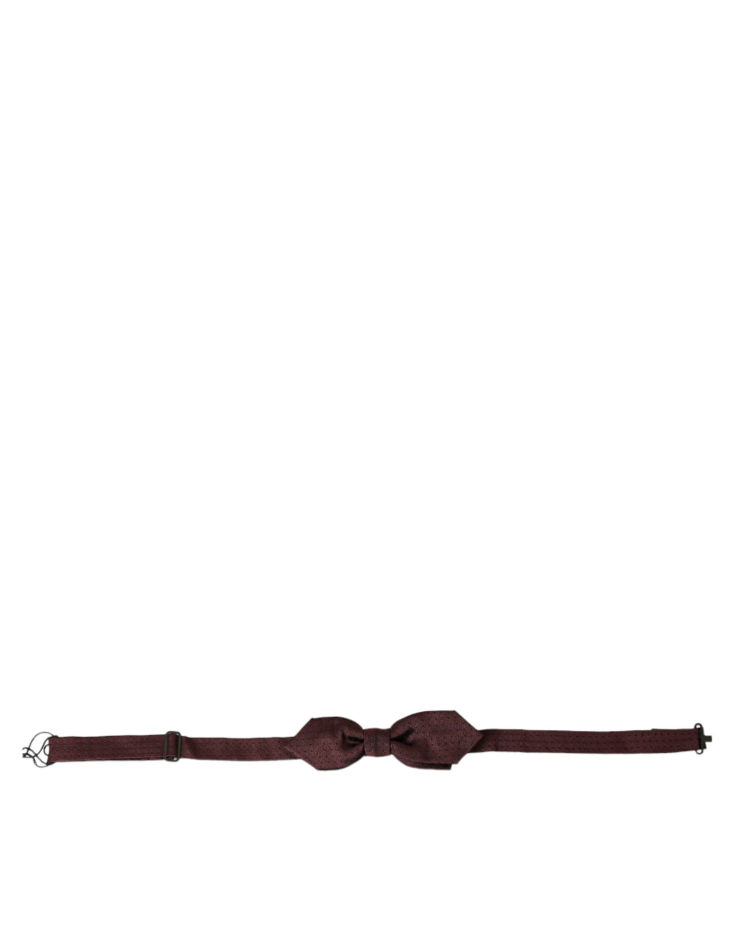 Dolce & Gabbana Elegante Papillon In Seta Bordeaux