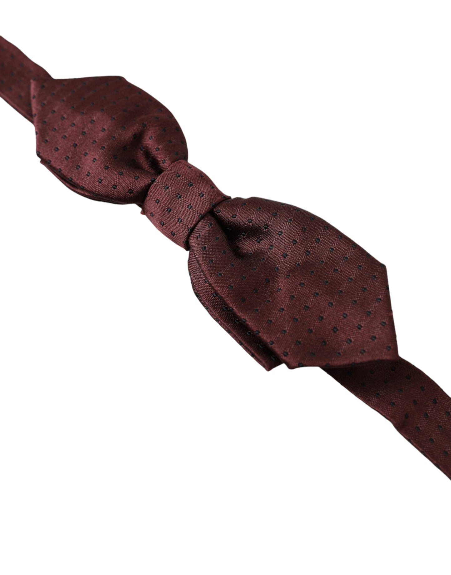 Dolce & Gabbana Elegante Papillon In Seta Bordeaux