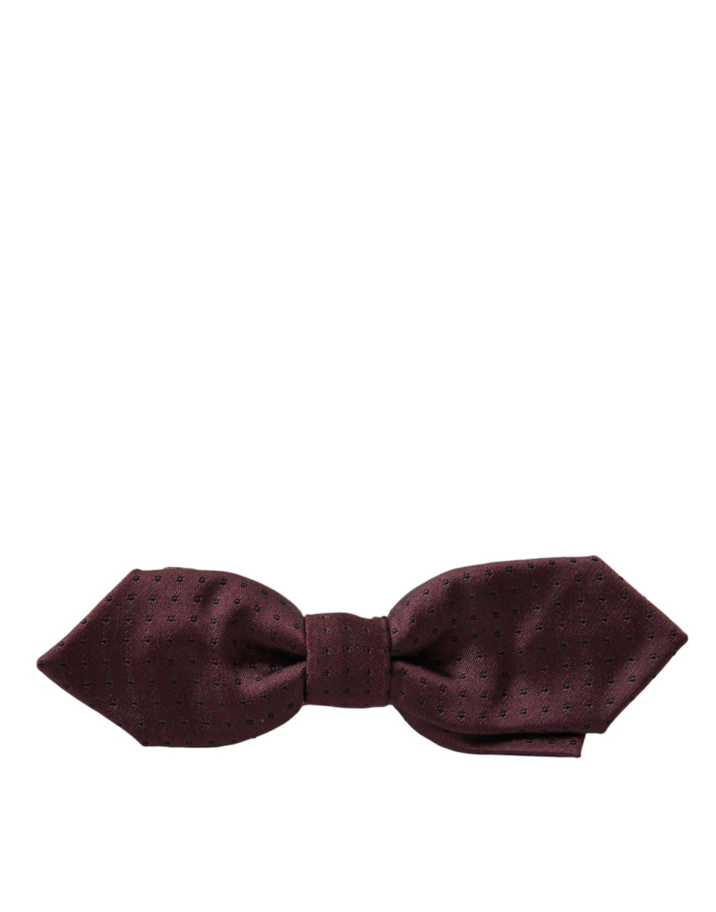 Dolce & Gabbana Elegante Papillon In Seta Bordeaux