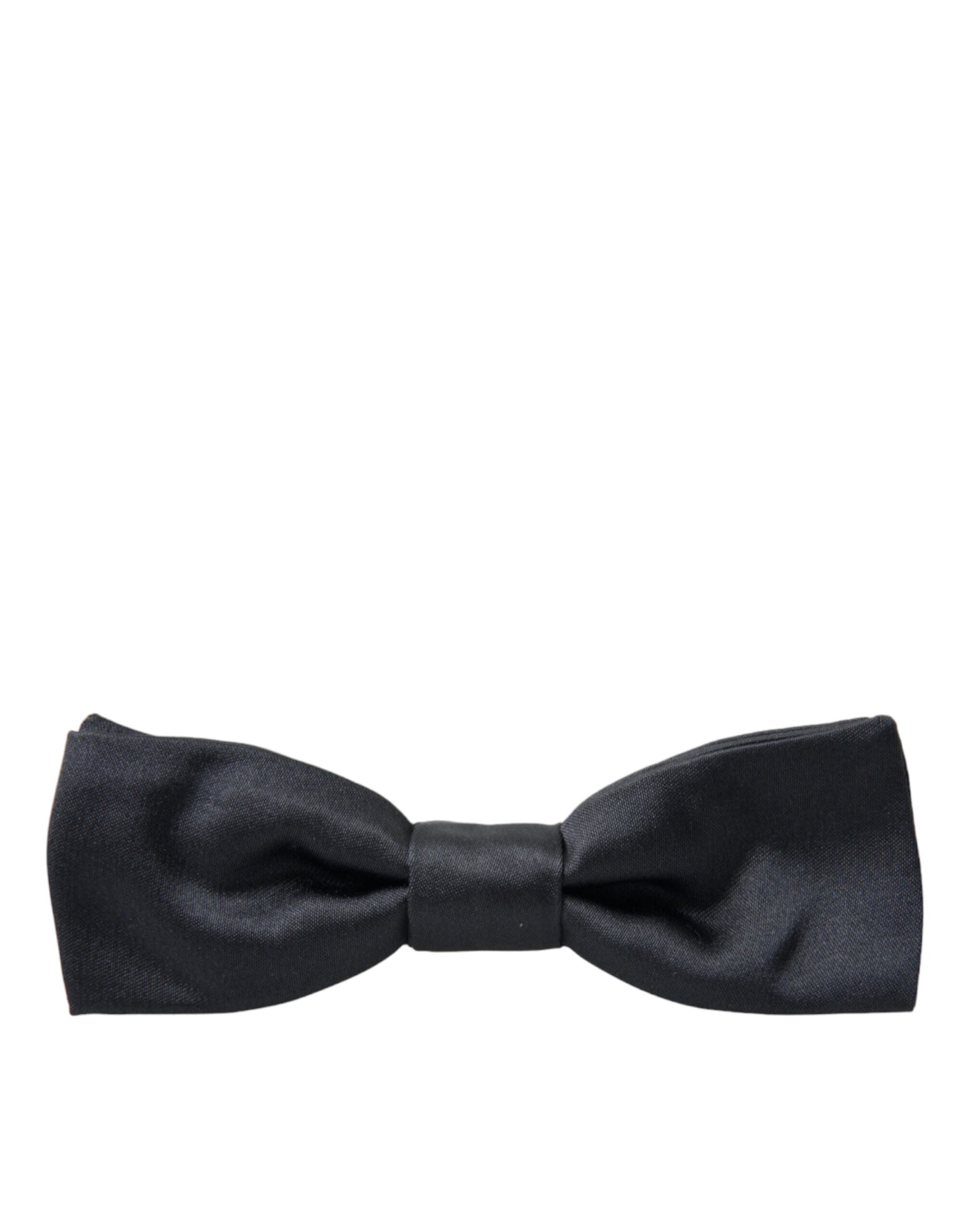 Dolce & Gabbana Elegante Papillon In Seta Grigio Antracite