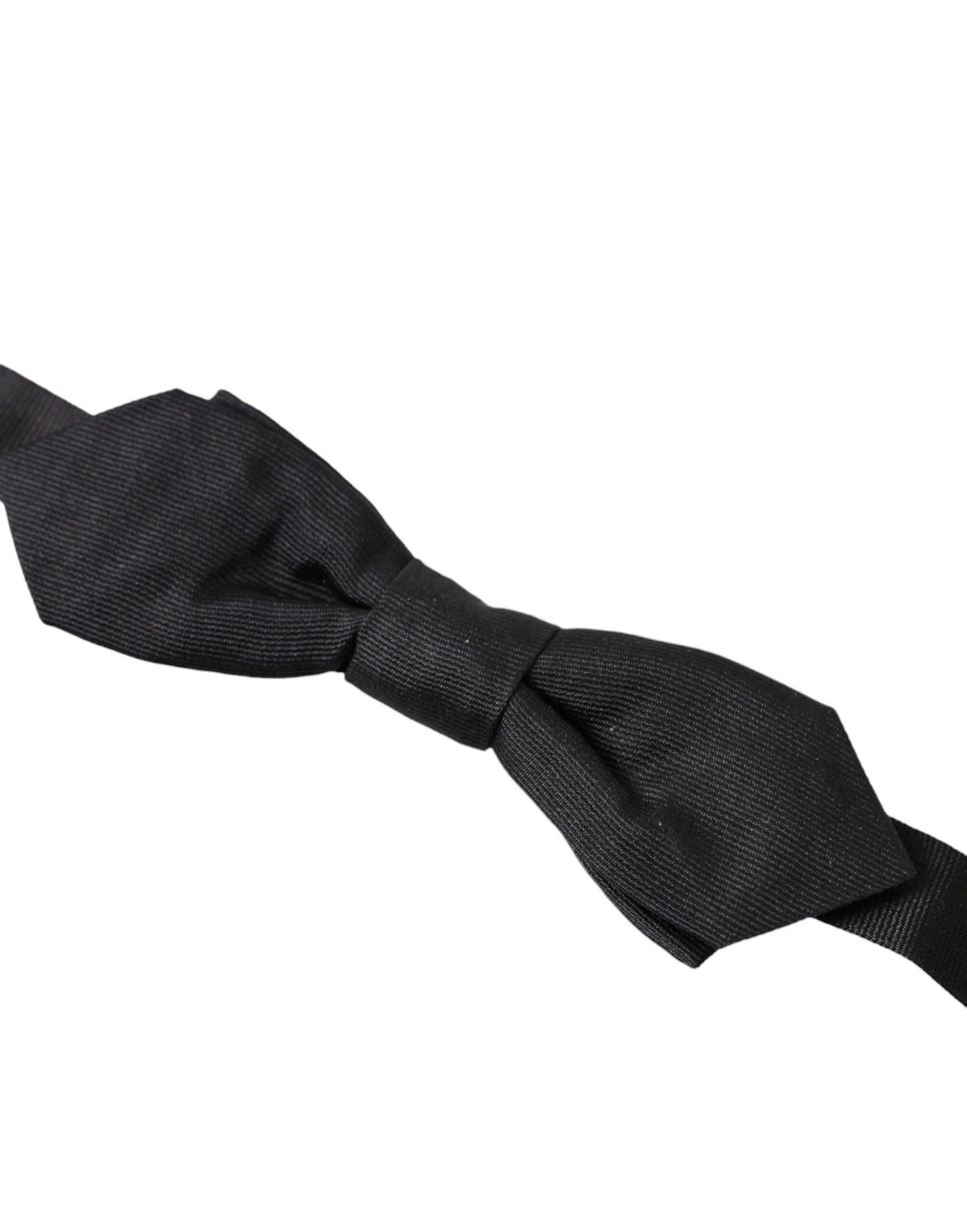Dolce & Gabbana Elegante Papillon Nero In Seta