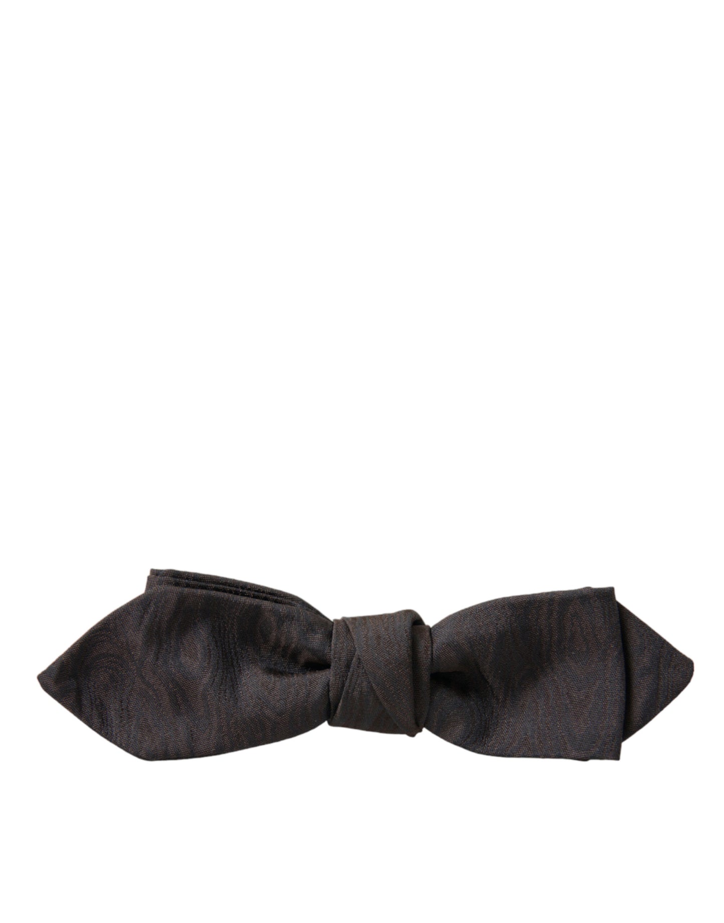 Dolce & Gabbana Elegante Papillon In Misto Seta Marrone