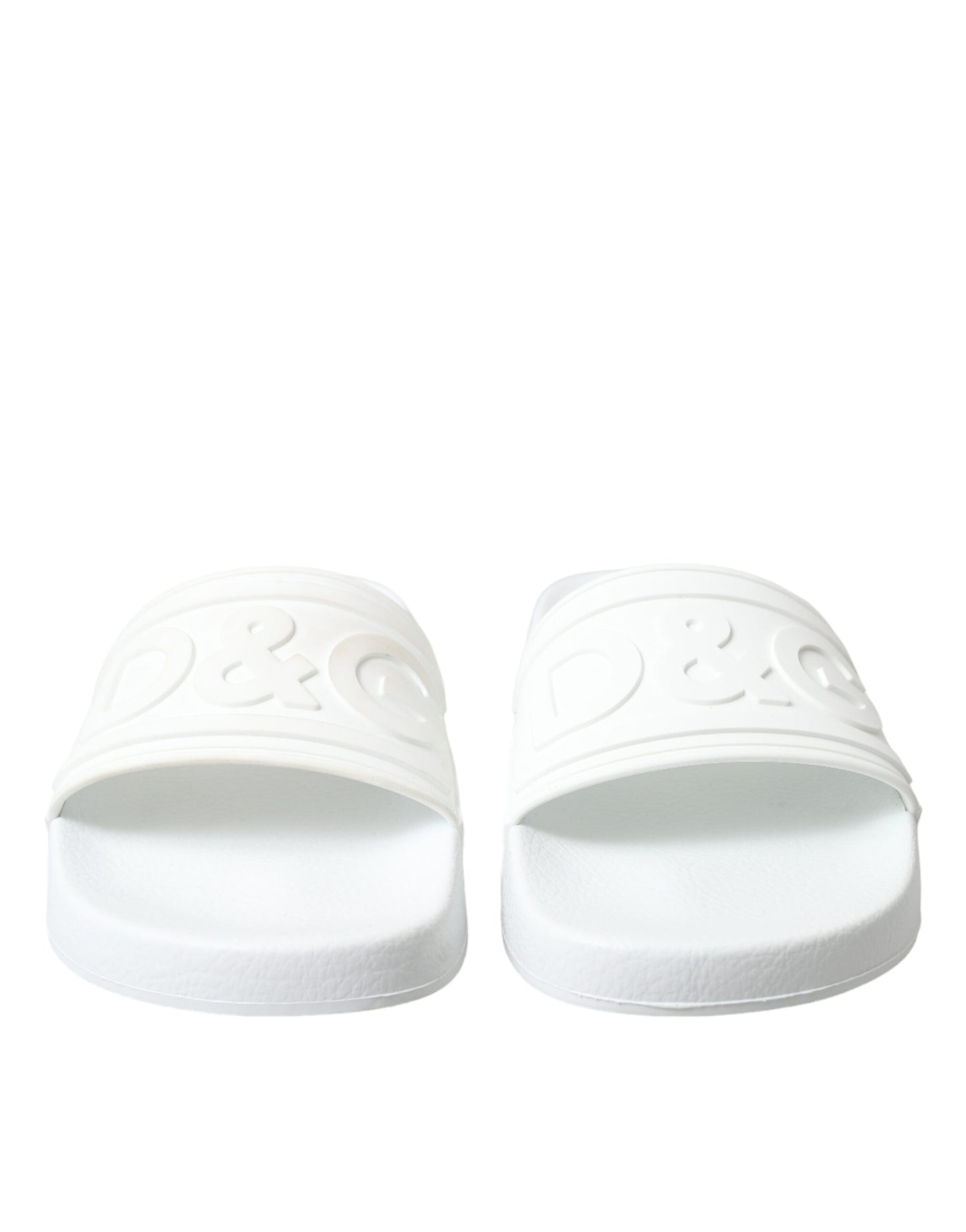 Dolce & Gabbana Элегантные белые шлепанцы с логотипом
