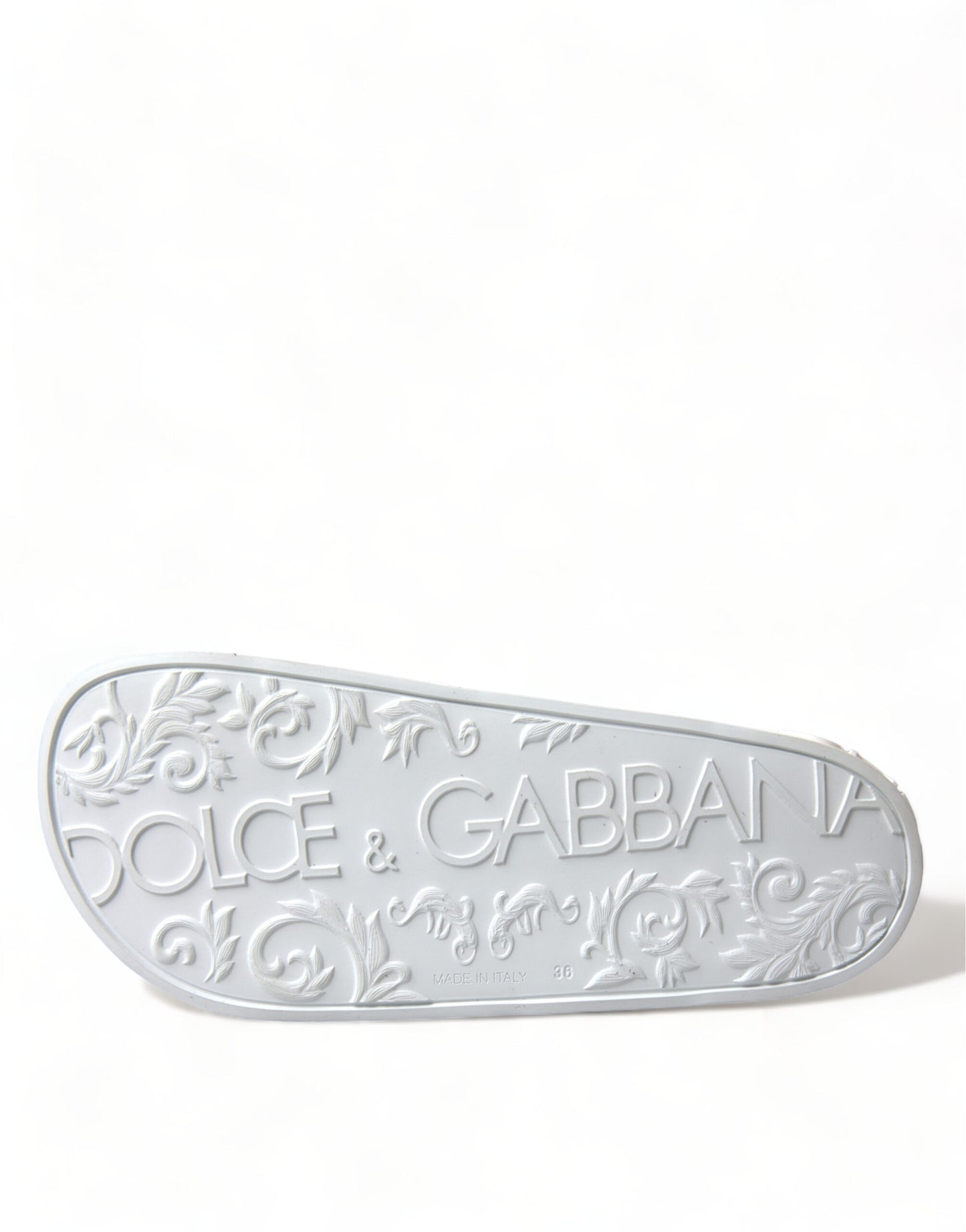 Dolce & Gabbana Элегантные белые шлепанцы с логотипом