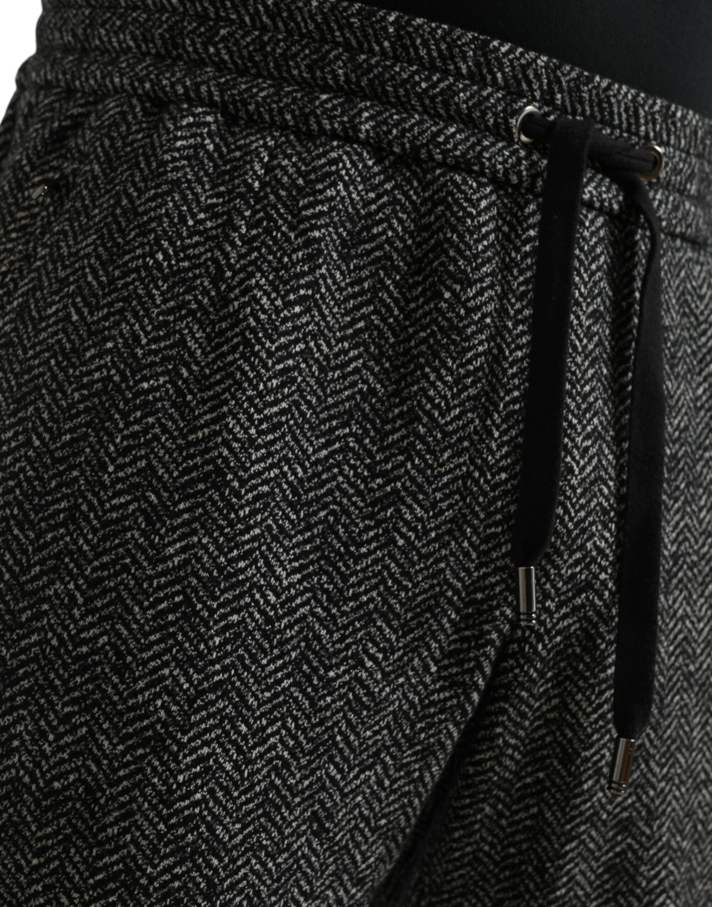 Dolce & Gabbana Eleganti Joggers in misto lana grigio scuro