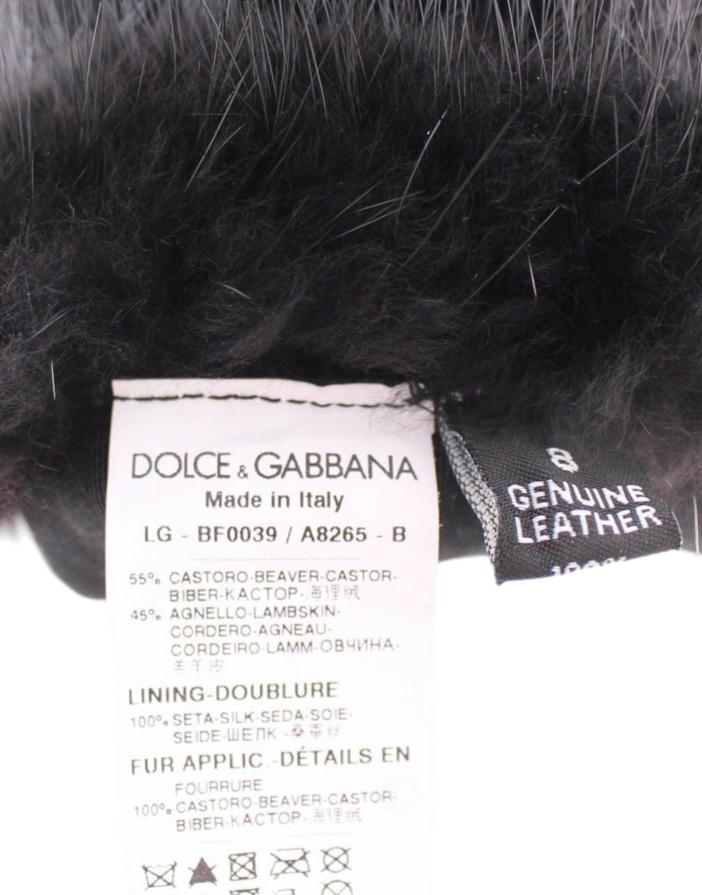 Guanti in pelle eleganti al gomito Dolce & Gabbana