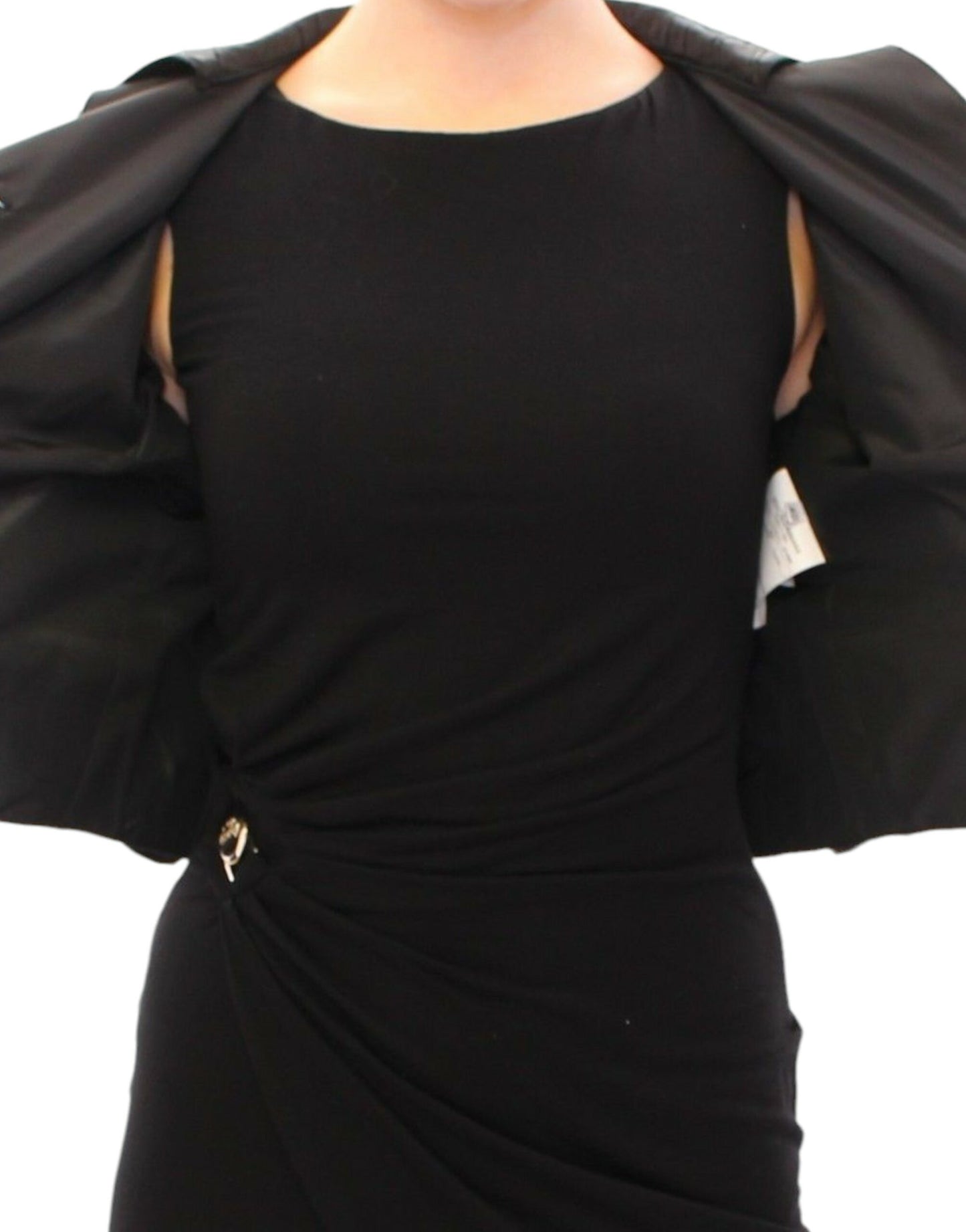 Dolce & Gabbana Elegante giacca Bolero nera con coprispalle