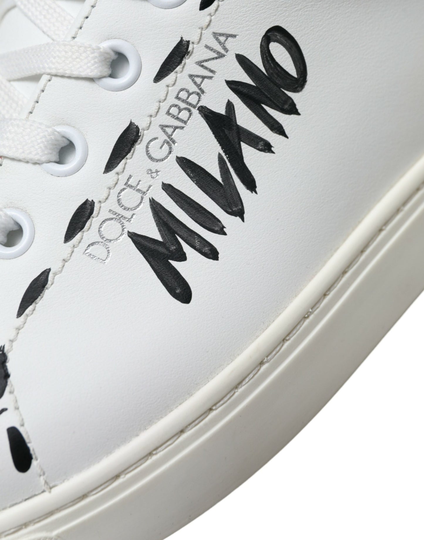 Dolce & Gabbana Eleganti sneakers basse in pelle bianche