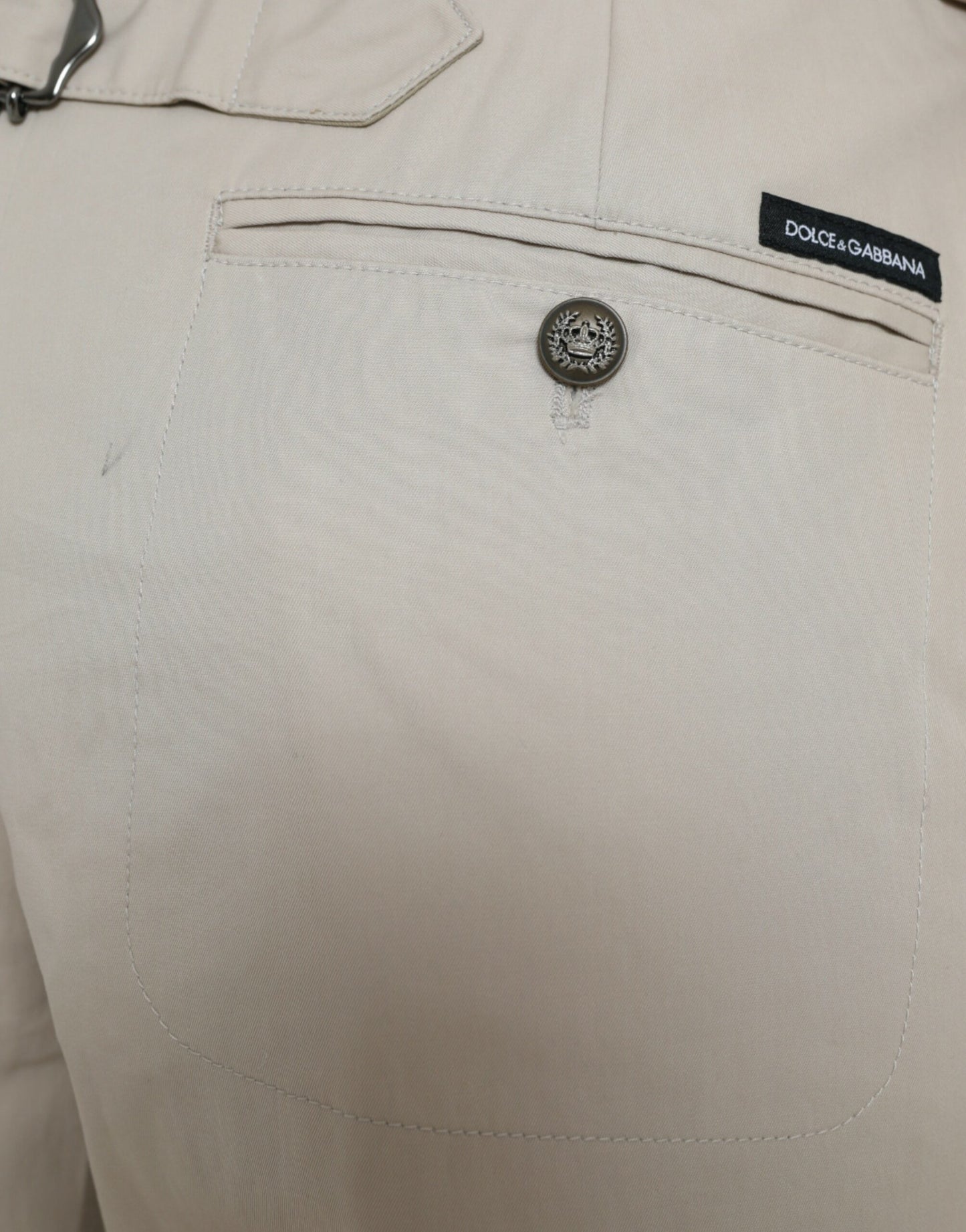 Pantaloni moda affusolati a vita alta Dolce & Gabbana - Beige