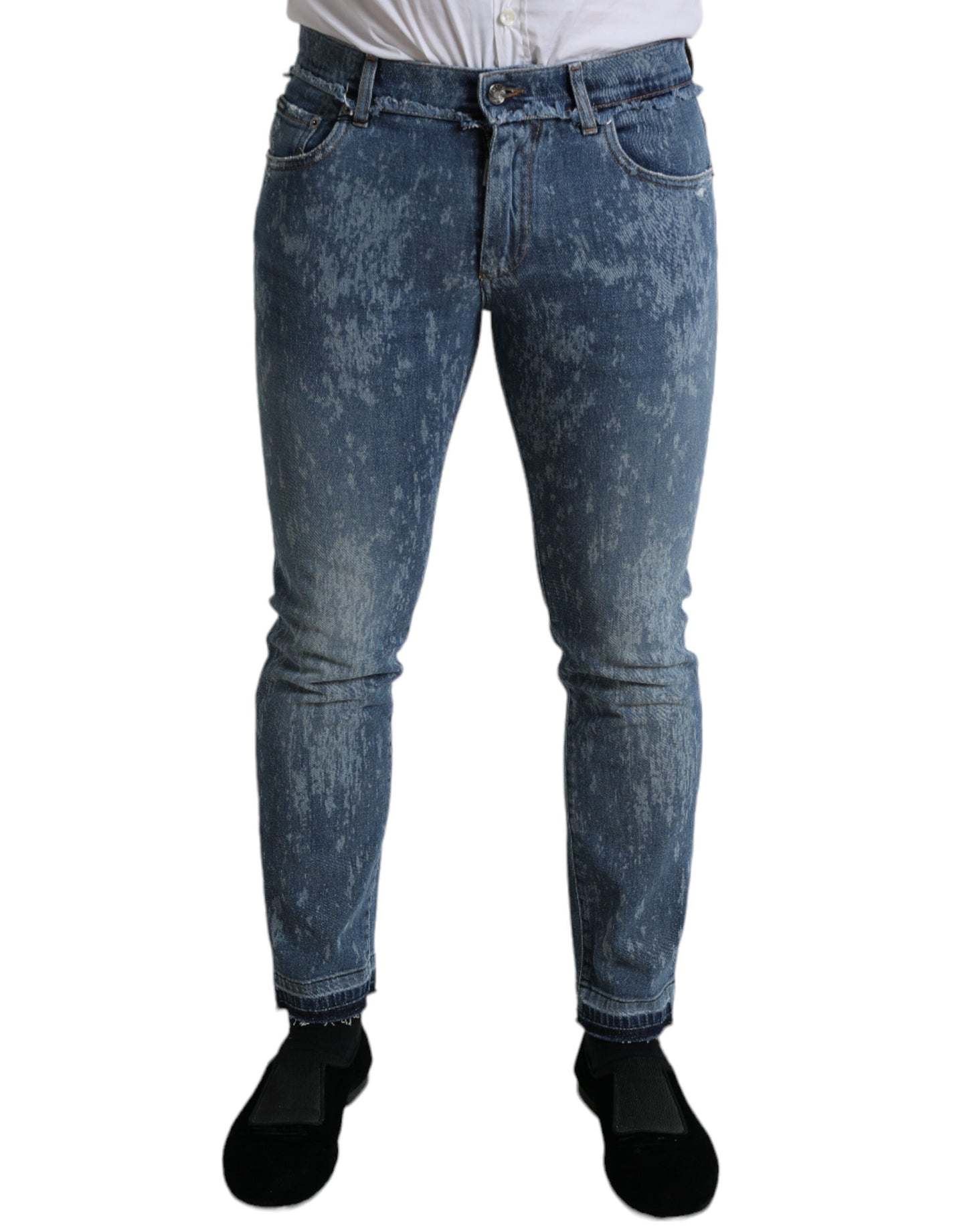 Dolce & Gabbana Jeans skinny in denim elasticizzato blu chic