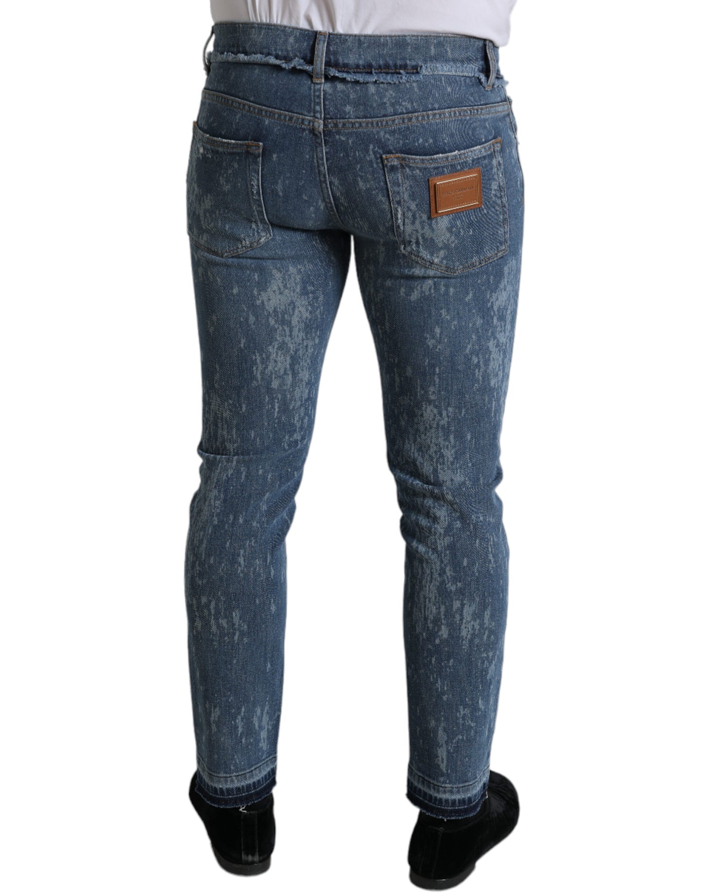 Dolce & Gabbana Jeans skinny in denim elasticizzato blu chic