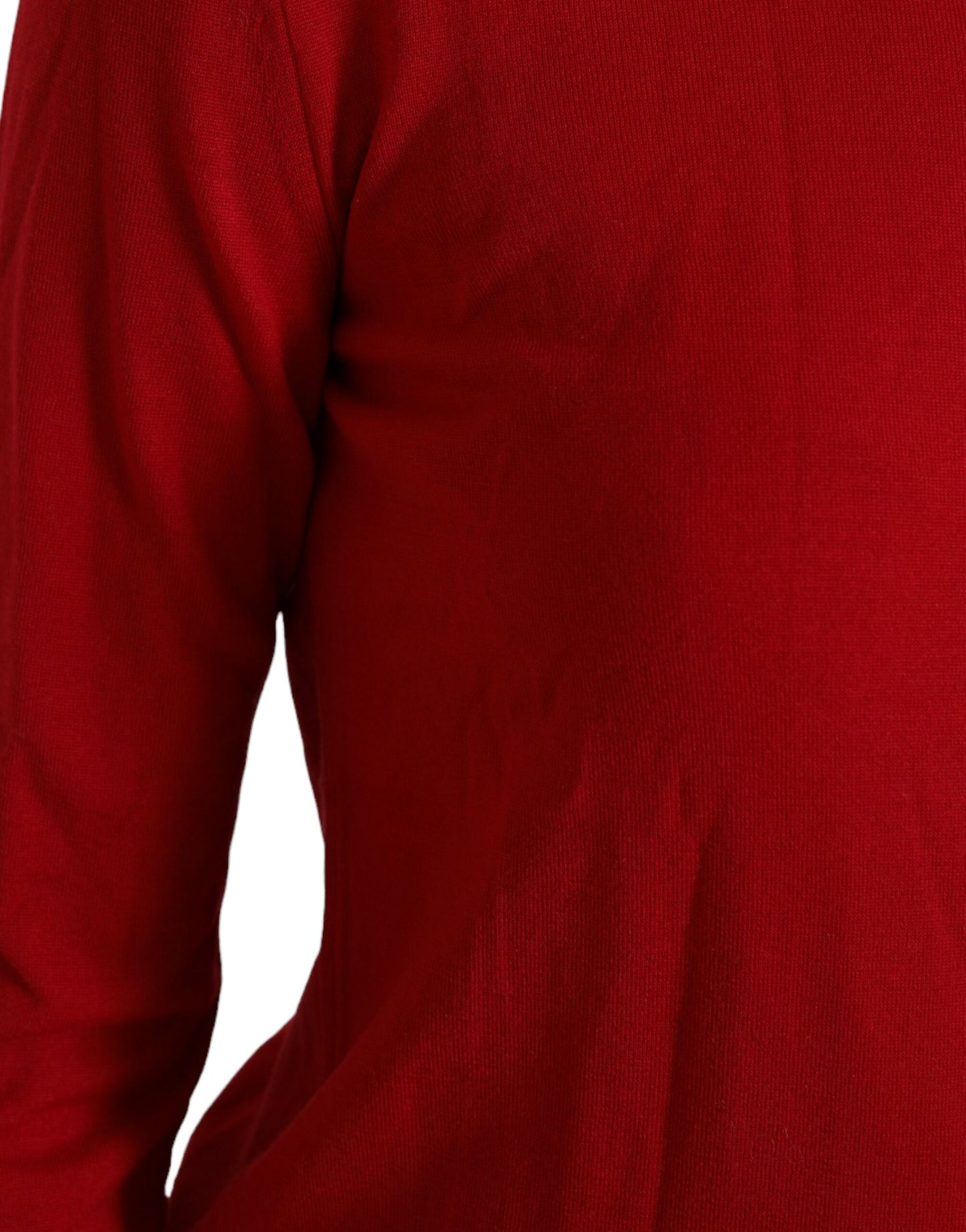 Dolce & Gabbana Maglione pullover in lana rossa brillante