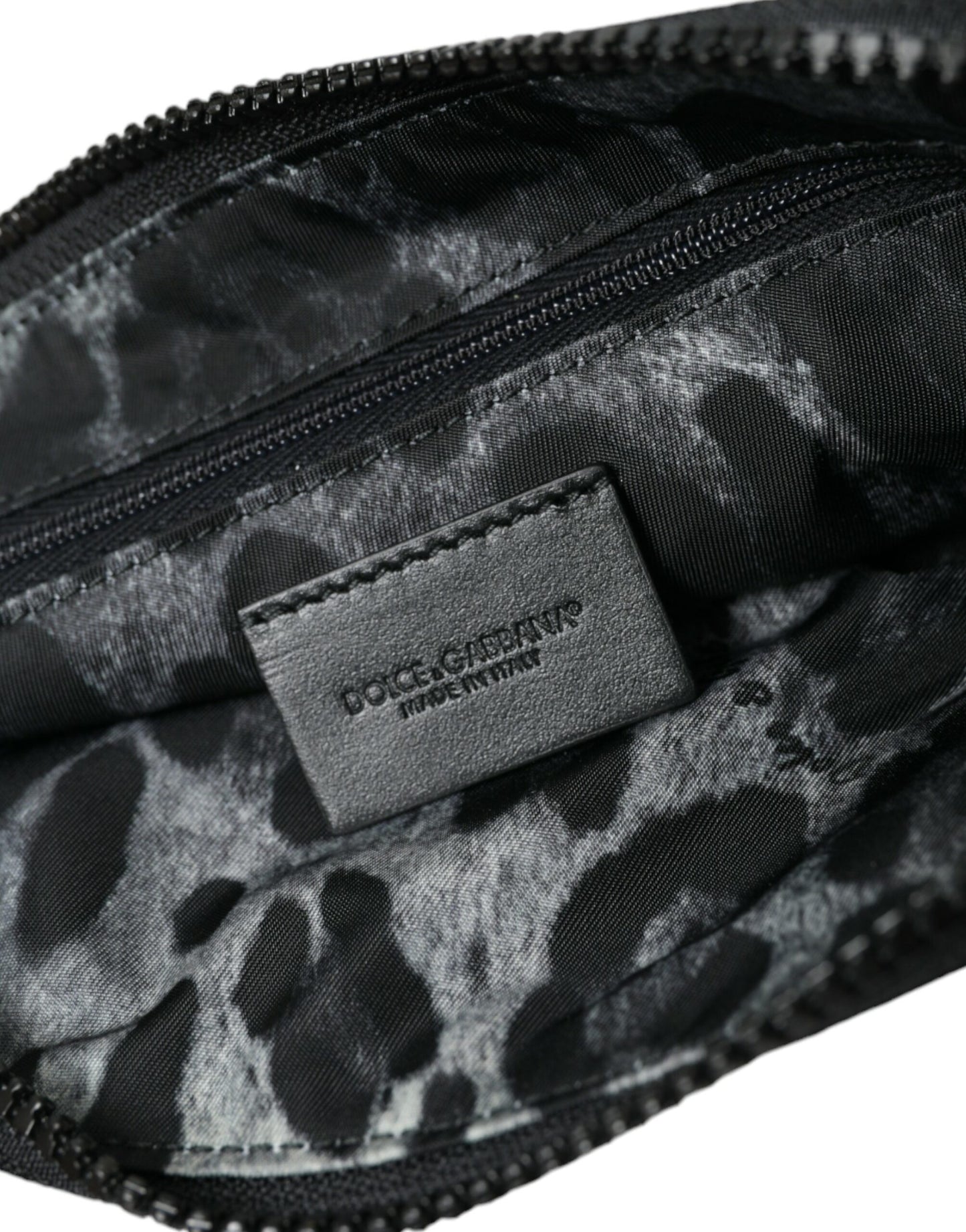 Черная сумка из нейлона и кожи Dolce & Gabbana Elite с логотипом