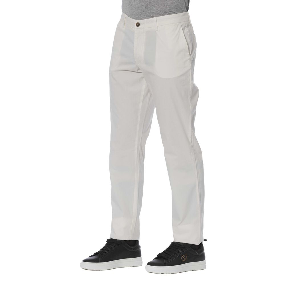 Trussardi Jeans Pantalone Uomo Cotone Bianco